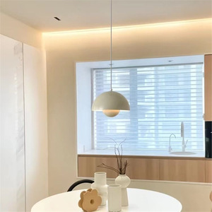 Lámpara <span class=keywords><strong>de</strong></span> Techo Estilo Danés para Restaurante, Hierro, LED, Moderna, Minimalista, para Comedor, Dormitorio, Lámpara <span class=keywords><strong>de</strong></span> Noche, Personalizada, Estilo Macaron, para Bar - Product Image 4