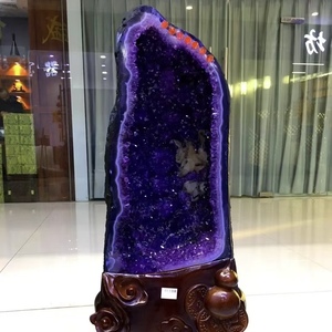 Bán Buôn Tự Nhiên Reiki Lớn Thạch Anh Tím Geode Cụm Tinh Thể Chữa Bệnh Đá Cho Phong Thủy - Product Image 3