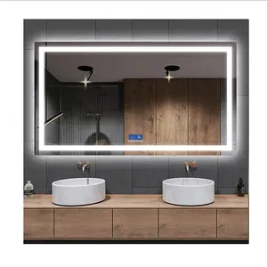 HIXEN 18-5A Modern Bathroom Wall Mounted Smart Led Mirror With Bluetooth