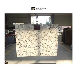 Wholesale Natural Large Clear Quartz Crystal White Marble Big Slabs