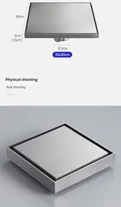 OEM Stainless Steel Modern Square Floor Drain Grate for Bathroom Toilet with Flushbonading Drainage - Product Image 5