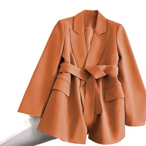 Traje Casual de Color Sólido con Cordones para Mujer, a la Moda - Product Image 3