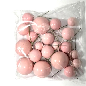 20pcs Assorted Color Christmas Balls with Gold Silver <b>Red</b> Pink for Xmas Tree and Party Decorations, OEM Plastic <b>Baubles</b> - Product Image 3