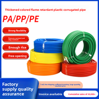 Tubo Corrugado Gris Blanco de PP Ignífugo Rojo Naranja Amarillo AD21.2 17mm Diseño Abrible para Cableado y Monitoreo