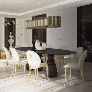 Diseño contemporáneo nuevo moderno negro terciopelo oro Metal brazo silla para el hogar Oficina sala de estar acento comedor uso para el hogar Hotel - Product Image 4