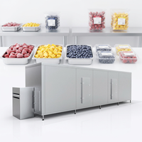 Nieuwe aanwinst: Vloeibaardbed-vriesmachine voor korrelige groenten en fruit, extreem hoge warmteoverdracht, duurzaam roestvrij staal