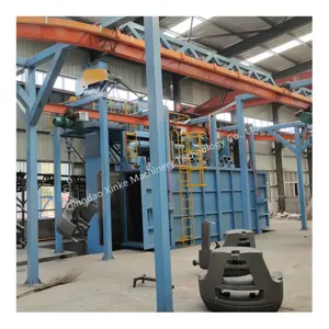 Automatic sandblasting machine/overhead conveyor shot blasting system/Q48 hanging chain type shot blasting machine