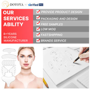 재사용 가능한 실리콘 주름 방지 패치 5종 세트, 눈가 이마 목 가슴 얼굴용 실리콘 주름 패치 - Product Image 3