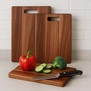Factory <b>Sale</b> High Quality Durable Trendy Rectangle Shaped Solid <b>Wooden</b> Chopping <b>Board</b> Polish Finish Dishwasher Safe Home Hotel - Product Image 4