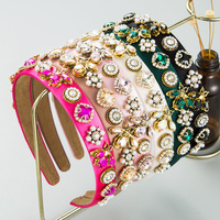 Mode nouvelle abeille Vintage cheveux accessoires fille perle bandeau élégant strass bandeaux pour les femmes
