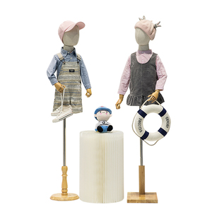 Maniquí para niños Tienda de ropa para niños y niñas Ventana de mesa para personas Soporte de exhibición de media longitud - Product Image 1