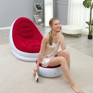 PVC reunindo Inflável Combinação Sofá Dobrável Pedal Preguiçoso Casa Ao Ar Livre Lazer Almofada De Ar Recliner - Product Image 6