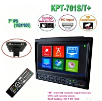 7-Zoll-HD-IPS-LCD-Bildschirmmonitor DVBS/S2/T/T2/C/AHD/UTC 8MP Kombi Digitaler Satellitenfinder mit 7,4V/5Ah Li-Akku KPT-701S/T+