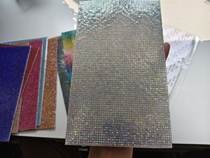 ブリンブリンクリスタルラインストーンシートステッカー自己接着グリッターラインストーングリッタージェムシート自動車工芸装飾用 - Product Image 6