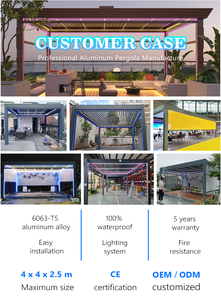 Abat-jour de patio en aluminium pour <span class=keywords><strong>pergola</strong></span>, persiennes de gazebo <span class=keywords><strong>4x3</strong></span>, bon marché - Product Image 3