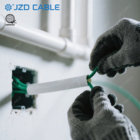 Câble plat JZD UL83 C-SA 6AWG 8AWG 10AWG 12AWG à âme en cuivre massif/torsadé, isolé en nylon, classé 600V, pour bâtiment (THHN/THWN/THW/TW)