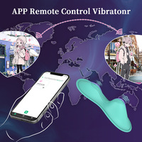 Intelligenter Tragbarer Slip-Vibrator mit Doppelmotor, Klitoris- und Analstimulator, App-Fernbedienung, Wiederaufladbar, Leise, Silikon, Wasserdicht IPX7