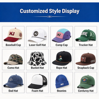 Casquette de baseball en coton délavé et vieilli, non structurée, à profil bas et visière incurvée, avec logo monogramme et initiales brodées personnalisées