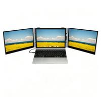 Moniteur portable Full HD 14 pouces IPS 1080P LCD, double/triple écran d'extension pour ordinateur portable, Type-C pour ordinateurs portables de 14 à 17 pouces, usage professionnel