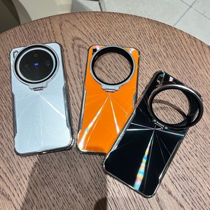 Fashion Electroplating CD Pattern Phone Case for Vivo X300 Pro With Hidden Lens <b>Film</b> Bracket Shockproof Protective Cover - Product Image 2