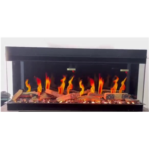 Camino elettrico 3D con suono scoppiettante simulato nuovo design a tre lati con inserto antincendio con inserto telecomando per l'installazione - Product Image 5