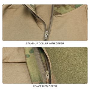 Camisas Tácticas de Camuflaje con Patrón de Rana para Hombre, Manga Corta, Poliéster, Ropa de Caza para Exteriores, Venta al Por Mayor - Product Image 3