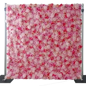 Hoa Kỳ Hot Bán Đám Cưới Trang Trí Nội Thất Nhân Tạo Silk Rose Flower Tường Nền