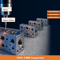 Pièces de bloc hydraulique de collecteur usinées sur mesure par CNC, fournisseur OEM, +/-0,005 mm, ISO 9001, fraisage 5 axes, 6061 7075, perçage par électroérosion à fil