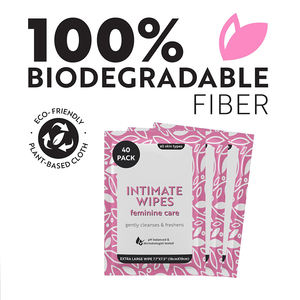 자연 및 생분해 성 <span class=keywords><strong>Ph</strong></span> 균형 질 여성 친밀한 클렌징 물티슈 여성을 위해 개별적으로 포장 - Product Image 5