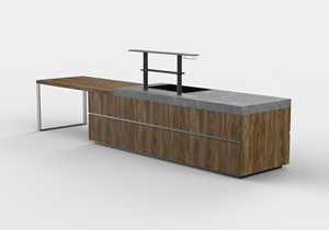 Juego de Muebles de Lujo para Restaurante de Hotel, Estilo Americano, Mesas y Sillas de Comedor de Piedra con Madera de Mango para Uso Comercial - Product Image 6