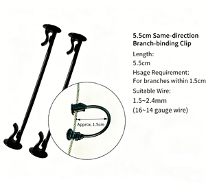 Clips de Soporte Profesionales para Plantas de Uva, Kiwi y Tomate - Ganchos de Plástico Resistentes a los Rayos UV para Enredaderas - Herramientas para Huertos y Granjas - Product Image 1