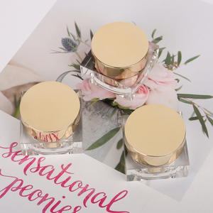 Frascos vacíos personalizados privados para Uv Gel Builder 5g Frasco cuadrado de esmalte de uñas acrílico con tapa de plástico Mini tarro de crema cosmética Proveedor - Product Image 5