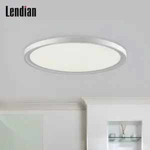 Australian approved aluminum circular round dali lamp painel de led 40w 6000k cct adjustable panel flat light for ceiling