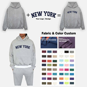 Vente d'usine sweat à capuche uni sweats à capuche personnalisés 100% coton poids lourd 260GSM -550 GSM impression broderie sweat à capuche - Product Image 3