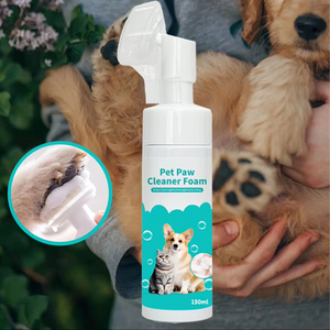 Vente directe d'usine, mousse nettoyante pour chiens aux ingrédients naturels et sûrs, sans rinçage, mousse nettoyante pour pattes d'animaux avec brosse exfoliante - Product Image 1