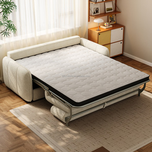 Modern Fabric <b>Sofa</b> Bed <b>Sleeper</b> Space Saving Couch Hotel Apartment <b>Sofa</b> with Mattress Memory Foam Folding Convertible <b>Sofa</b> Bed - Product Image 1