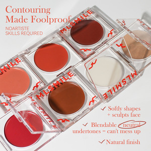 ML SMILE Hidratante Blush Stick Bálsamo labial con resaltador natural Contour Blush Palette Multifuncional al por mayor - Product Image 3