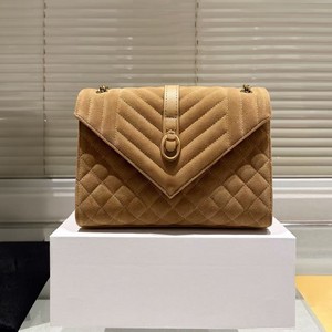 Quilted Suede Envelope Shoulder Bag Maple Leaf Color Fashion Women's Handbag Spring 2026 - Product Image 2