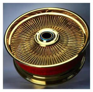 Juxin Ruida Old School <span class=keywords><strong>Jante</strong></span> de roue rétro Low Knight Impala Cabris El Dorado Style Daytona Roue à rayons cassés en acier Nouveau - Product Image 2