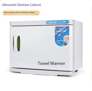 Armoire chauffante électrique 23L pour serviettes, en plastique et métal, avec fonction de désinfection et stérilisation, machine à serviettes chaudes, équipement pour salon et spa - Product Image 1