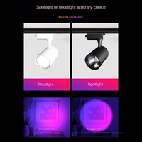 Projecteurs de studio de danse colorés à changement de couleur, éclairage d'ambiance pour salles de diffusion en direct et bars, éclairage de scène sur rail