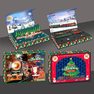 Set de Bloques de Construcción Navideños, Tren Retro Simulado con Música Clásica, Modelo de Árbol, Bloques de Ladrillos Navideños, Juguete Navideño para Niños - Product Image 4