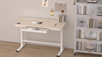 Bureau debout électrique à double moteur réglable en hauteur, mobilier de bureau moderne, bureau informatique assis-debout pour la vente en gros