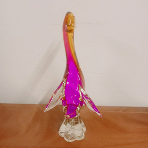 Figura de Pato de Vidrio Soplado a Mano, Color Rosa, Escultura de Animal, Arte Decorativo de Pascua, Hecho de Vidrio, Artesanía Hecha a Mano de Rajasthan - Product Image 4