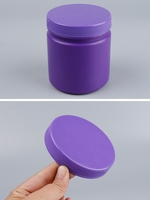 500 ML luxe meilleur cylindre vide écologique violet rose Orange bleu pots de crème en plastique pour emballage de cosmétiques