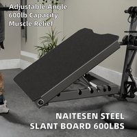 Planche inclinée en acier Naitesen pour étirement des mollets et squats, capacité de charge de 600 lb, inclinaison réglable, planche d'équilibre durable pour soulager les douleurs