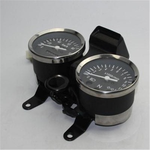 Misuratore del sistema elettrico del motociclo tachimetro nero per contagiri meccanico GN125 con indicatore del carburante elettronico - Product Image 6