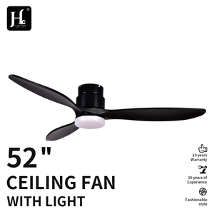 42 52inch Stainless Steel Black Unique Solid Wood air Purifier <b>Ceiling</b> <b>Fan</b> for Living Room <b>with</b> <b>Lights</b> - Product Image 5
