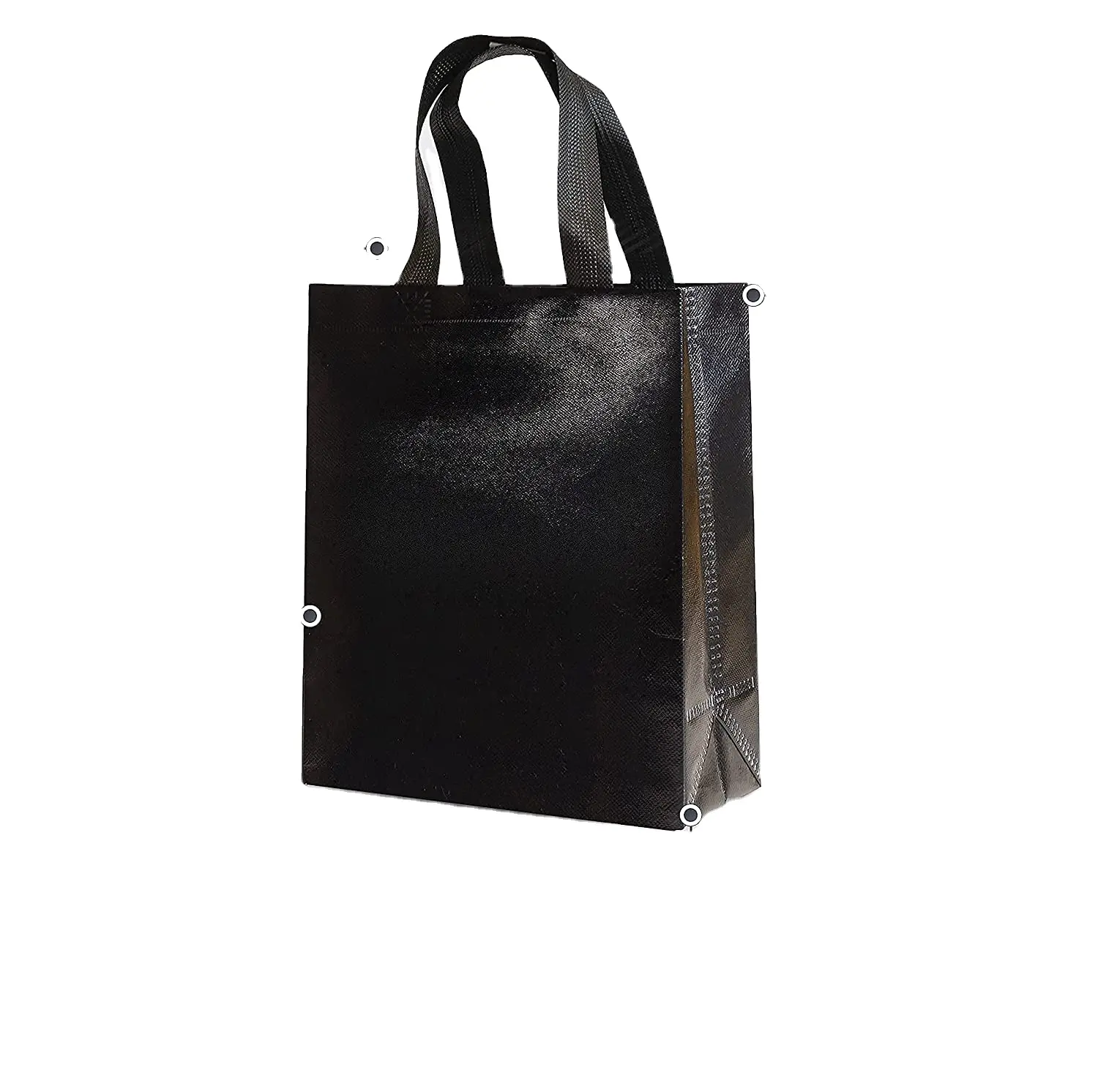 अनुकूलित मुद्रित अपने खुद के लोगो काले गैर बुना कपड़ा बैग पीपी Nonwoven शॉपिंग बैग