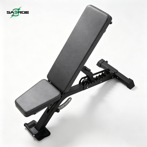 SAERDE Multi Function Adjustable <b>Folding</b> <b>Bench</b> for Dumbbell Leg Curl and Press with Industrial Heavy Duty Steel Frame - Product Image 3